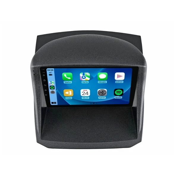 Ford Fiesta Araç Multimedya Android Ekran Carplay Navigasyon Double Teyp 4+64 9" 09-17 Black CADENCE - Resim 2