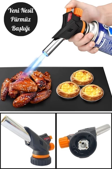 Pürmüz Başlığı Lpg Kartuş Normal Çakmak Gazı Uyumlu Pürmüz Başlığı Yeni Seri Torch Pürmüz Başlığı