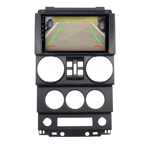 Jeep Wrangler Araç Multimedya Android Ekran Carplay Navigasyon Double Teyp 4+64 9" 07-10 Black CADENCE - Resim 4