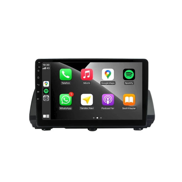 Renault Taliant Araç Multimedya Android Ekran Carplay Double Teyp 4+64 9" 21-23 Black CADENCE - Resim 3