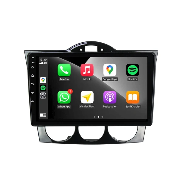 Mazda Rx-8 Araç Multimedya Android Ekran Carplay Navigasyon Double Teyp 4+64 9" 05-08 Black CADENCE - Resim 3