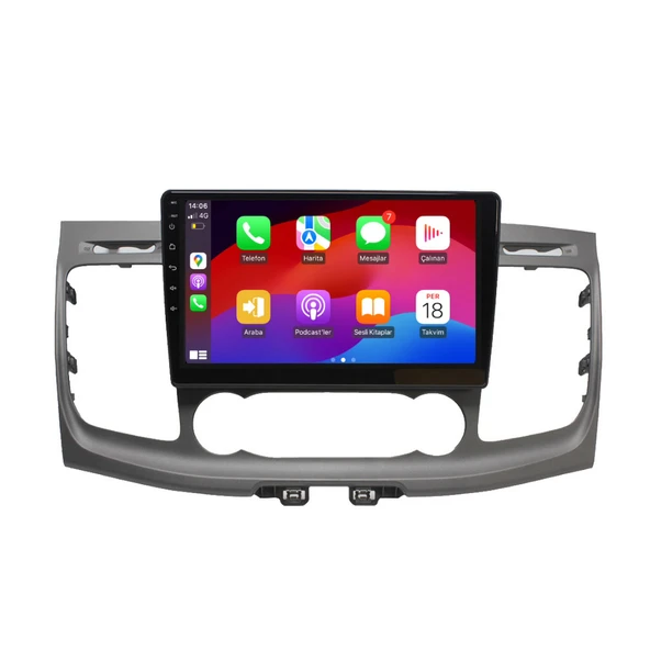 Ford Transit Araç Multimedya Android Ekran Carplay Navigasyon Double Teyp 4+64 9" 21-24 Black CADENCE - Resim 3