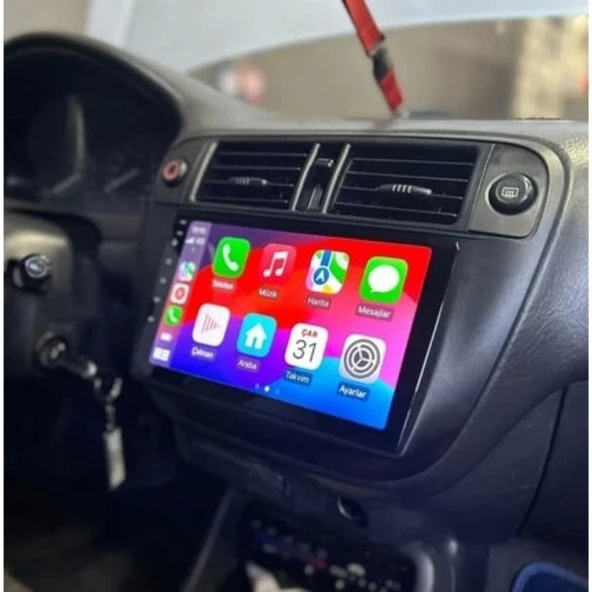 Honda Civic Araç Multimedya Android Ekran Carplay Navigasyon Double Teyp 4+64 9" 96-01 Black CADENCE - Resim 4