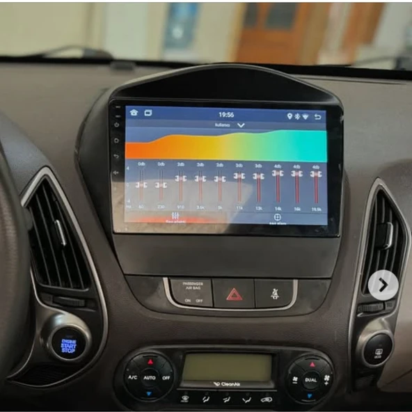 Hyundai ix35 Araç Multimedya Android Ekran Carplay Navigasyon Double Teyp 4+64 9" 10-15 Black CADENCE - Resim 4