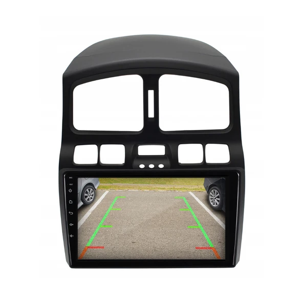 Hyundai Santa Fe Araç Multimedya Android Ekran Carplay Double Teyp 4+64 9" 00-05 Black CADENCE - Resim 4