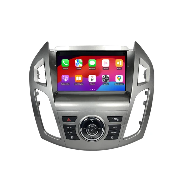Ford Tourneo Connect Araç Multimedya Android Ekran Carplay Double Teyp 4+64 9" 13-16 Silver CADENCE - 3