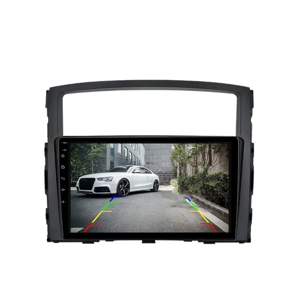 Mitsubishi Pajero Araç Multimedya Android Ekran Carplay Double Teyp 4+64 9" 07-17 Black CADENCE - Resim 4