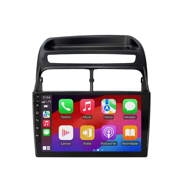 Fiat Linea Araç Multimedya Android Ekran Carplay Navigasyon Double Teyp 4+64 9" 09-16 Black CADENCE - 2