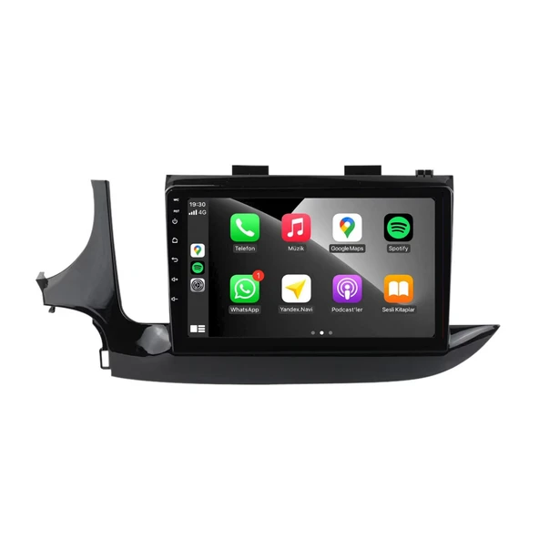 Opel Mokka Araç Multimedya Android Ekran Carplay Double Teyp Navigasyon 4+64 9" 16-20 P.Black CADENCE - Resim 2