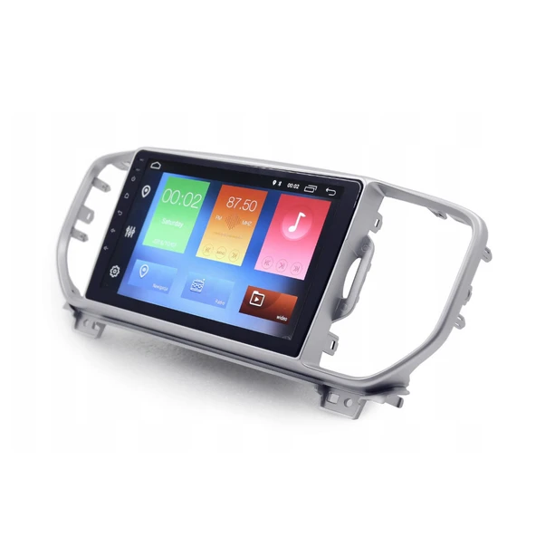 Kia Sportage Araç Multimedya Android Ekran Carplay Navigasyon Double Teyp 4+64 9" 16-18 Silver CADENCE - 2