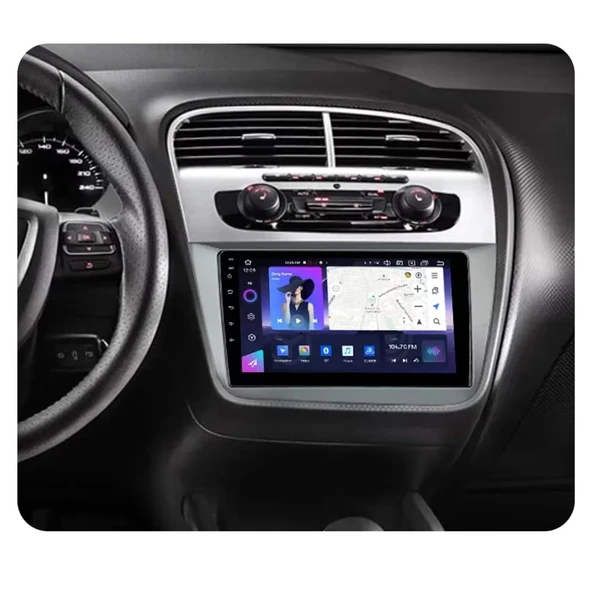 Seat Altea Araç Multimedya Android Ekran Carplay Navigasyon Double Teyp 4+64 9" 04-10 Gri CADENCE - Resim 4