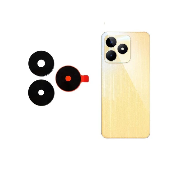 Realme C53 İle Uyumlu Kamera Camı İthal Set RMX3760 ürün görseli 1
