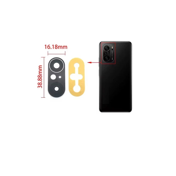 Redmi K40 İle Uyumlu Kamera Camı İthal Set ürün görseli 1