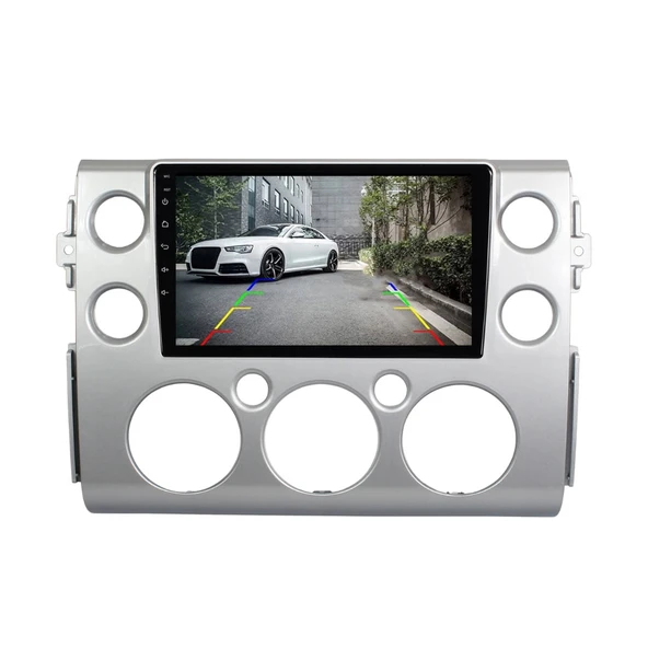 Toyota FJ Cruiser Araç Multimedya Android Ekran Carplay Double Teyp 4+64 9" 07-08 Silver CADENCE - Resim 4