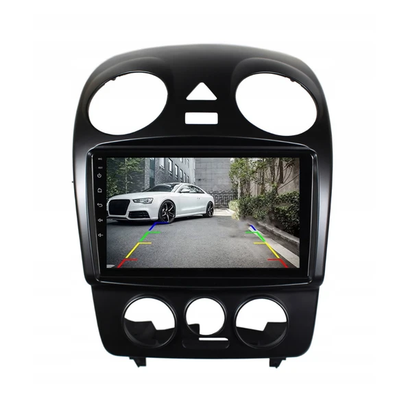 Volkswagen Beetle Araç Multimedya Android Ekran Carplay Double Teyp 4+64 9" 04-07 Black CADENCE - Resim 3