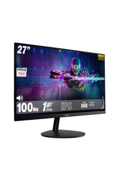 Acer SA272 27" 100 Hz 1 Ms (HDMI + VGA ) 1920×1080 Freesync FHD IPS Flat Monitör UM.HS2EE.E09 - 2