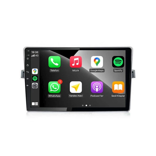 Toyota Verso Araç Multimedya Android Ekran Carplay Navigasyon Double Teyp 4+64 9" 09-17 Silver CADENCE - Resim 3