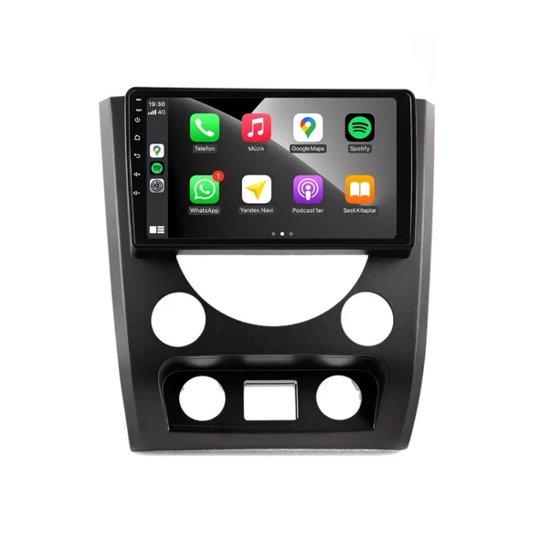 Ssangyong Rexton Araç Multimedya Android Ekran Carplay Double Teyp 4+64 9" 13-16 Black CADENCE - Resim 2