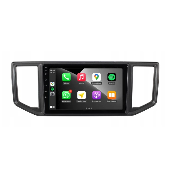 Volkswagen Crafter Araç Multimedya Android Ekran Carplay Double Teyp 4+64 9" 17-21 Black CADENCE - Resim 3