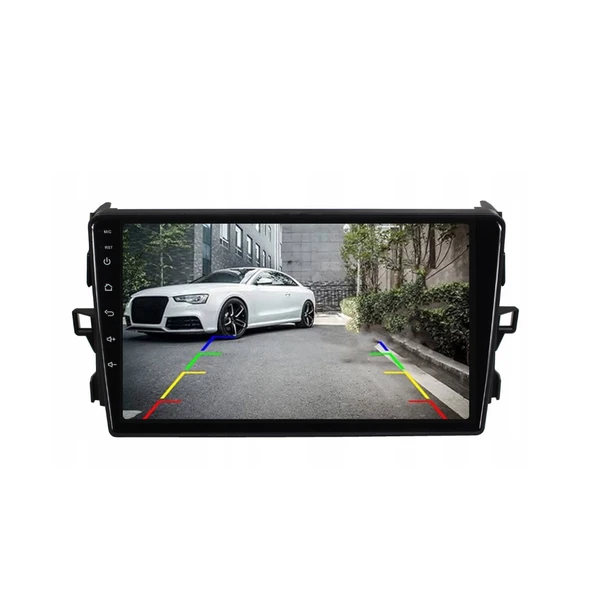 Toyota Auris Araç Multimedya Android Ekran Carplay Navigasyon Double Teyp 4+64 9" 07-12 Black CADENCE - Resim 4