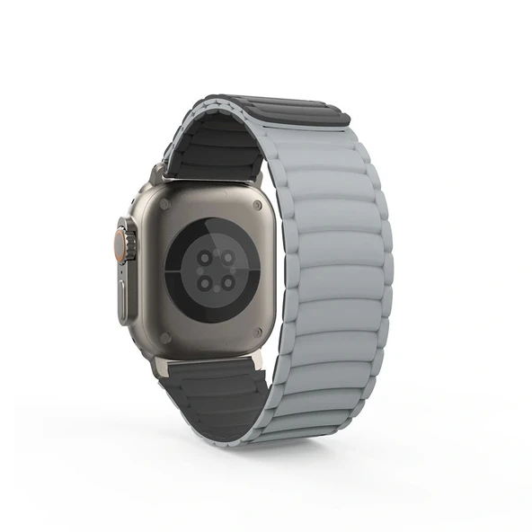 Watch Ultra 49mm Uyumlu Akıllı Saat Kordonu-122 Silikon Kordon Strap Kayış - 6