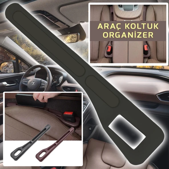 Binnex Araç Koltuk Kenarı Düzenleyici Esnek Organizer 1 Adet YALNIZCA ŞOFÖR TARAFI UYUMLU