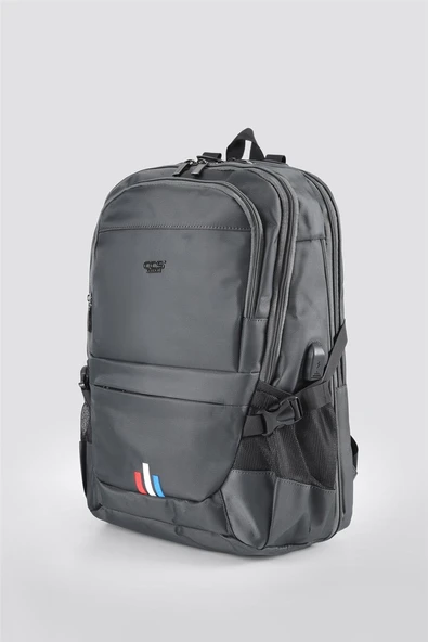 Ççs 51452 Laptop Bölmeli Usb Girişli Terletmeyen Gri Sırt Çantası - 2