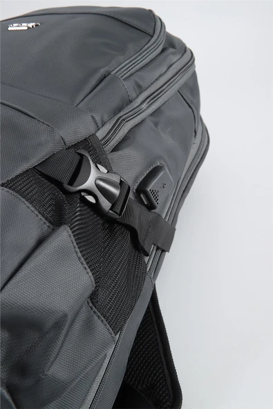 Ççs 51452 Laptop Bölmeli Usb Girişli Terletmeyen Gri Sırt Çantası - 6