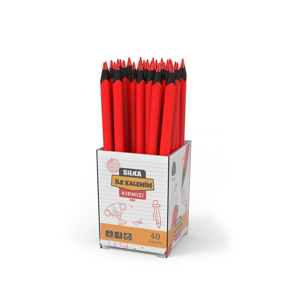 Silka Dark Kırmızı Kopya Kalemi 12 Adet ART-622 - 5