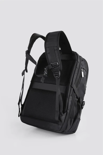 Ççs 51452 Laptop Bölmeli Usb Girişli Terletmeyen Siyah Sırt Çantası - 7