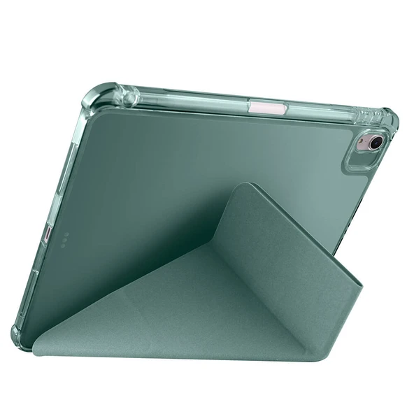 Apple iPad Air 11 2025 M3 Kılıf Zore Tri Folding Kalem Bölmeli Standlı Kılıf - 6