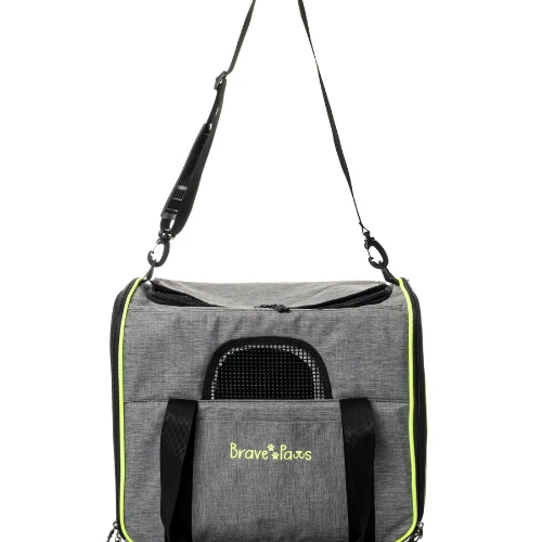 Yıkanabilir Plastik Fileli Kedi Köpek Taşıma Çantası Kare Model - Resim 6