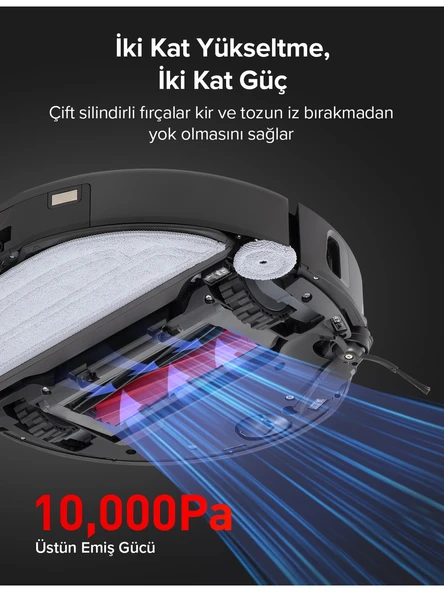 Roborock S8 MaxV Ultra Siyah Çöp İstasyonlu Akıllı Robot Süpürge - 2