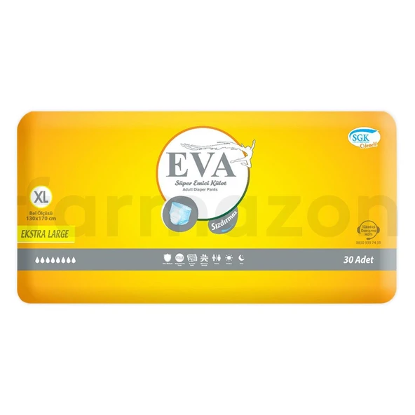 EVA HASTA BEZİ KÜLOTLU EXTRA LARGE (XL) 30 X 4 ADET - 1