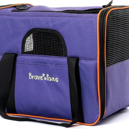 Yıkanabilir Plastik Fileli Kedi Köpek Taşıma Çantası Kare Model - Resim 11