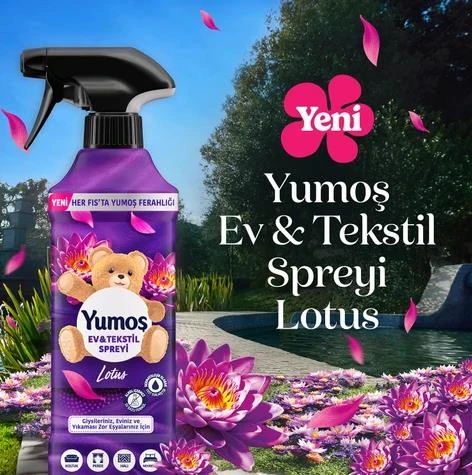 Yumoş Ev ve Tekstil Spreyi Lotus Yıkanması Zor Eşyalar Için 450 ml - Resim 4