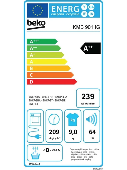 Beko KMB 901 IG 9 kg Çamaşır Kurutma Makinesi - 4