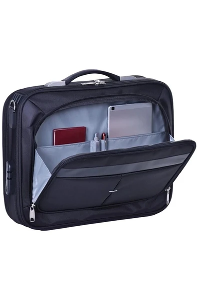 Case Club 217 Büyük Boy Kasalı Evrak Çantası 17,3 Inç Laptop Notebook Çantası - 1