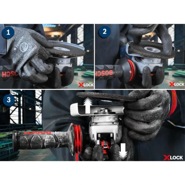 Bosch Gwx 9 115 S X-Lock Özellikli Devir Ayarlı Avuç Taşlama 900 Watt 06017B1000 (Teşhir) - 2
