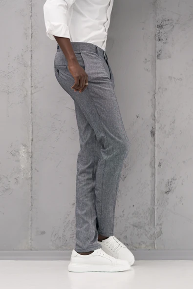 Slimfit Pamuklu Yan Cep Yazlık Gabardin Pantolon - 3