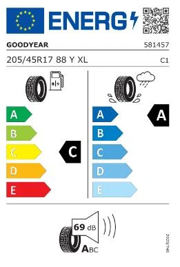 Goodyear 205/45 R17 88Y Eagle F1 Asymmetric 6 XL FP Oto Yaz Lastiği ( Üretim : 2024 ) - 2