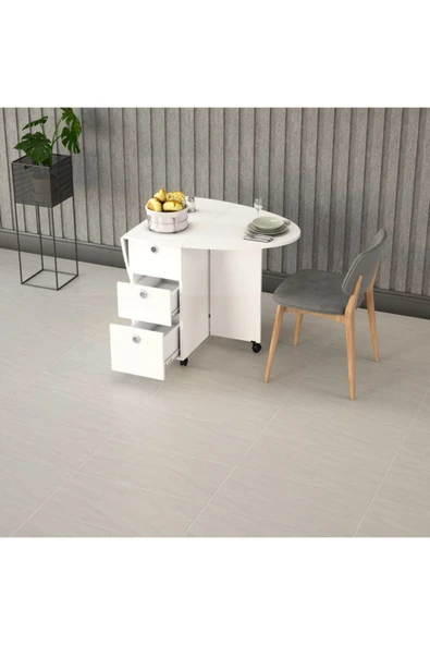 Asra Trend MDF Katlanır Mutfak Masası Km-08 - 2