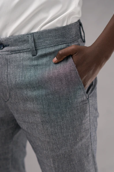 Slimfit Pamuklu Yan Cep Yazlık Gabardin Pantolon - 5