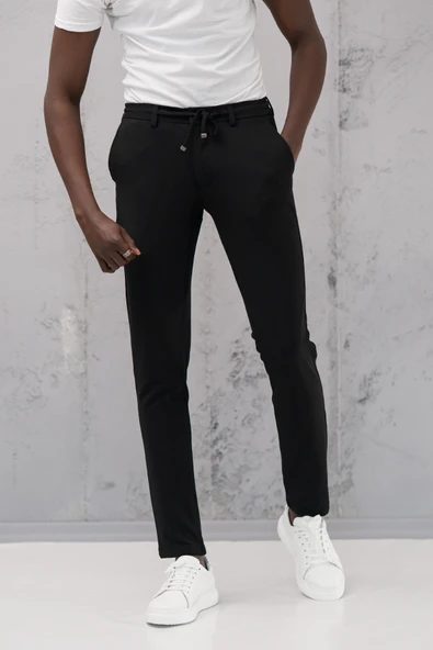 Slimfit Armürlü Full Likralı Esnek Beli Lastikli Yazlık Jogger Pantolon - Resim 6