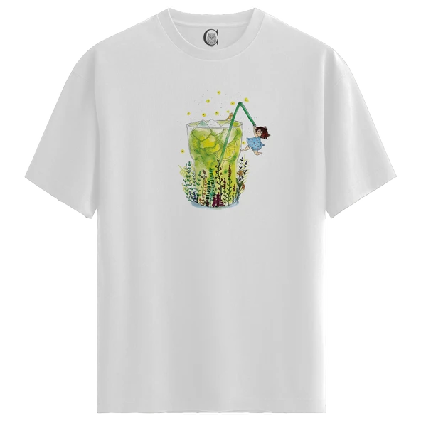 Lemonade Dream - %100 Pamuklu Kadın Beyaz Tişört - Premium Quality