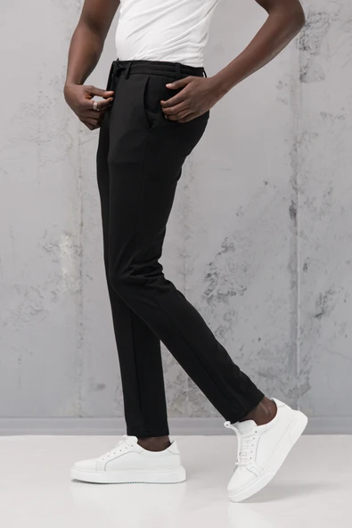 Slimfit Armürlü Full Likralı Esnek Beli Lastikli Yazlık Jogger Pantolon - Resim 7