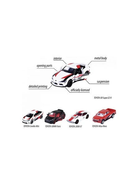 Majorette Toyota Racing 5'li Koleksiyon Paketi - 3