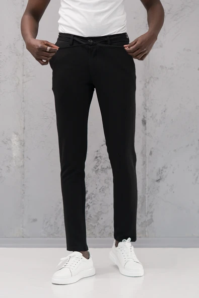 Slimfit Armürlü Full Likralı Esnek Beli Lastikli Yazlık Jogger Pantolon - Resim 5