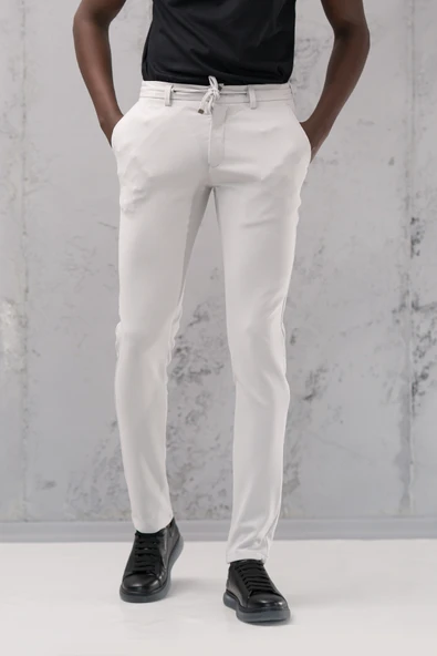 Slimfit Armürlü Full Likralı Esnek Beli Lastikli Yazlık Jogger Pantolon