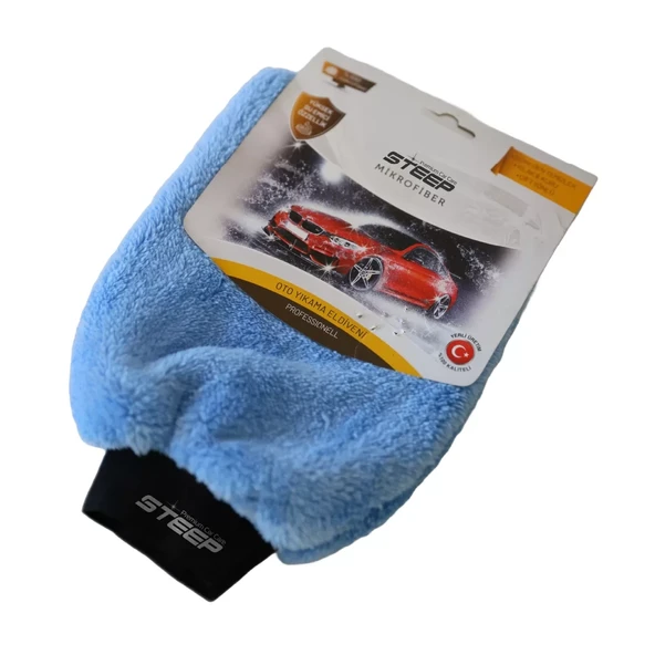 STEEP Oto & Ev Yıkama Ve Cila Eldiveni Mikrofiber Araç Yıkama Eldiveni ürün görseli